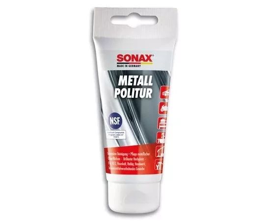 Очиститель-полироль для металла 75 мл SONAX Metal Polish 204000 фото