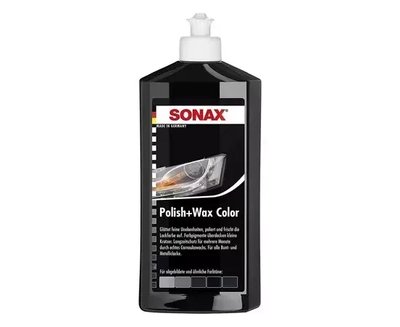 Кольорова поліроль із воском чорний 250 мл SONAX Polish&Wax Color NanoPro 296141 фото