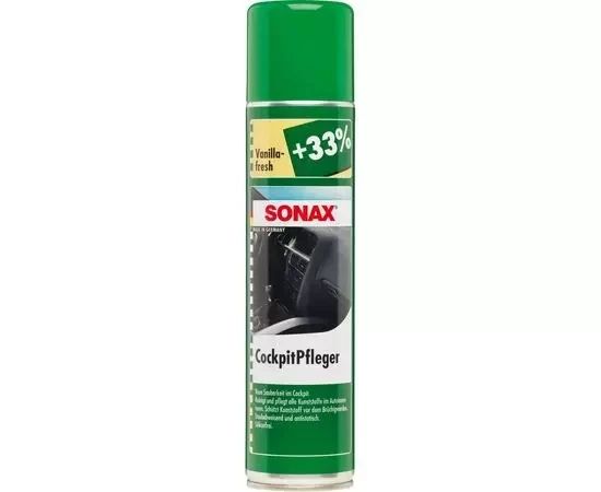 Очищувач-поліроль пластику глянсовий Sonax Cockpitpfleger - vanilla-fresh 400 мл 342300 фото