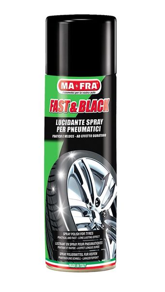 Спрей для черніння і захисту шин Mafra Fast & Black 500мл h0692 фото