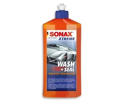Шампунь-консервант для лакокрасочного покрытия 500 мл Sonax xtreme Wash+Seal 244200 фото