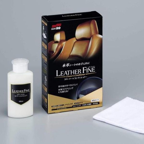 Очиститель кожи Soft99 Leather Fine Cleaner & Conditioner 100 мл 02069 фото