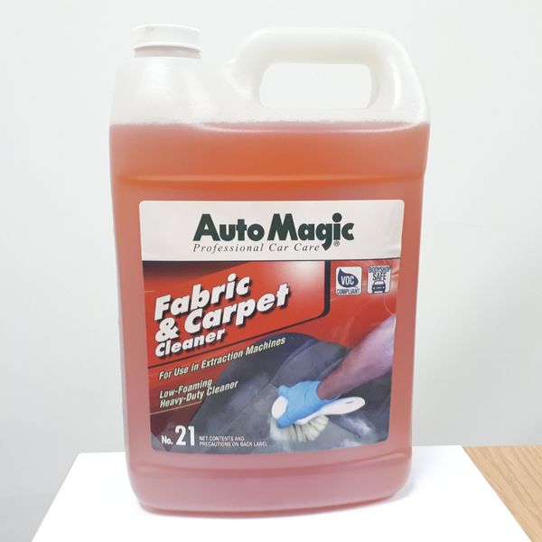 Низкопенное средство для химчистки салона AutoMagic 21 Fabric & Carpet Cleaner 3,785 л. для моющих пылесосов 21 фото